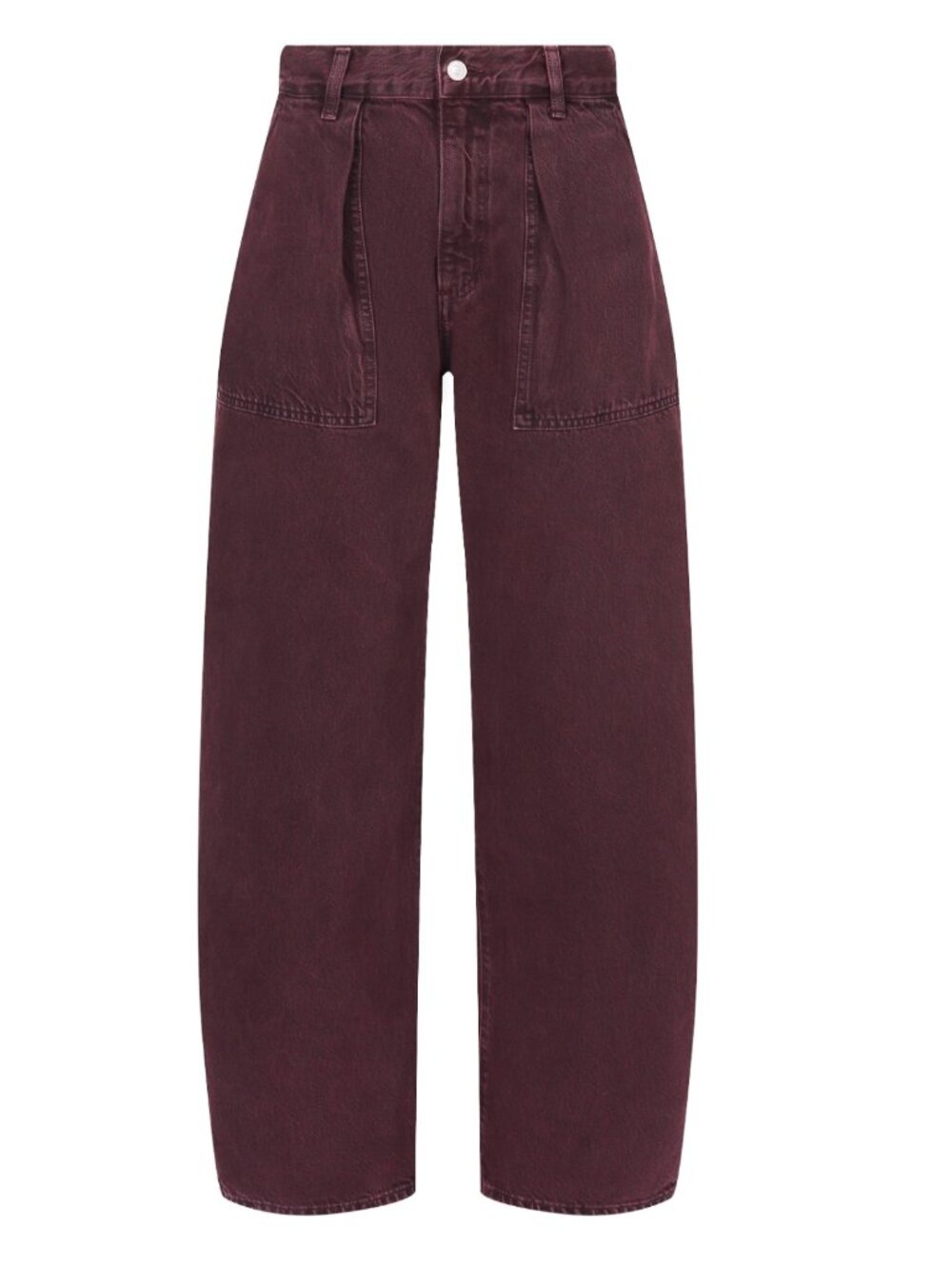AGOLDE Sefton Barrel Jean in Burgundy – Size 24 – New